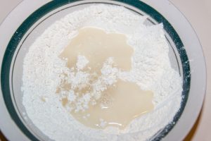 1/2 cup lentil flour 1/4 cup H2O