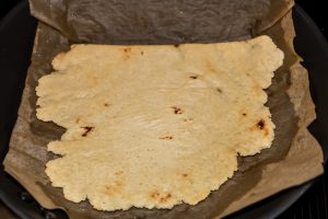 Cooked pizza crust