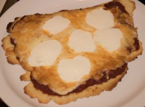 Cooked pizza ready to eat