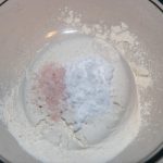 Lentil flour, salt, baking powder