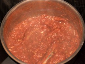 Tomato sauce reduced